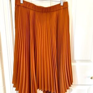 NWT JW Anderson for UNIQLO pleated brown skirt